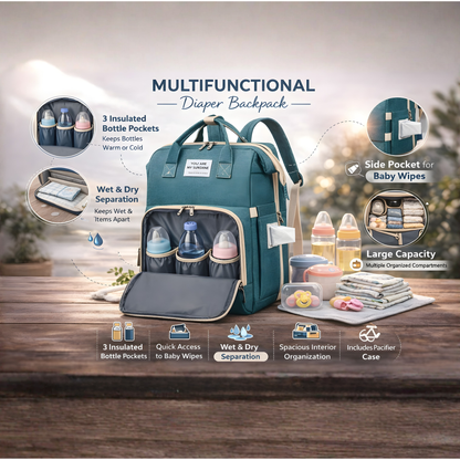 3-in-1 Diaper Bag Backpack